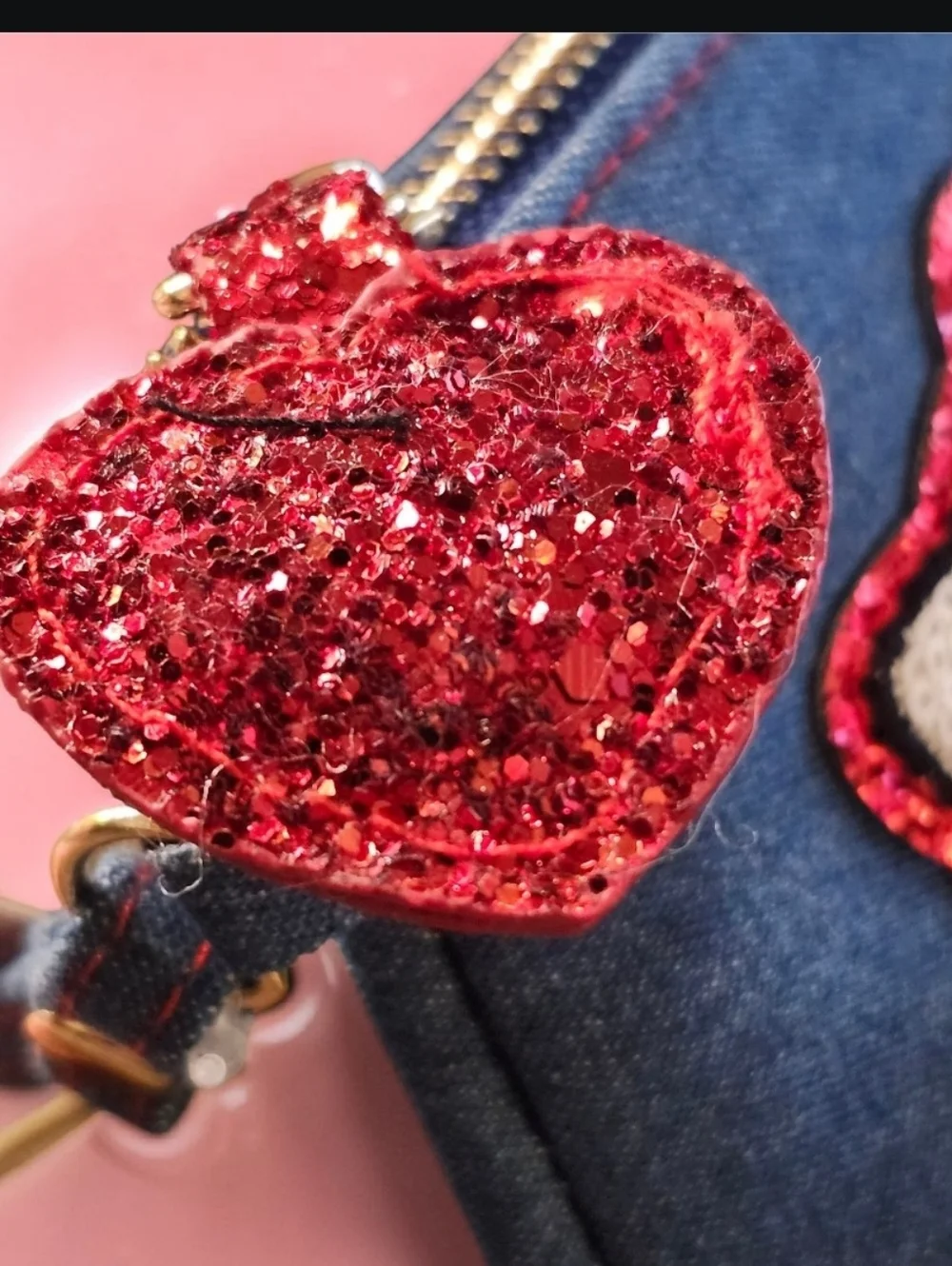 Hello Kitty Denim Accessory Pouch And Jewelry Set